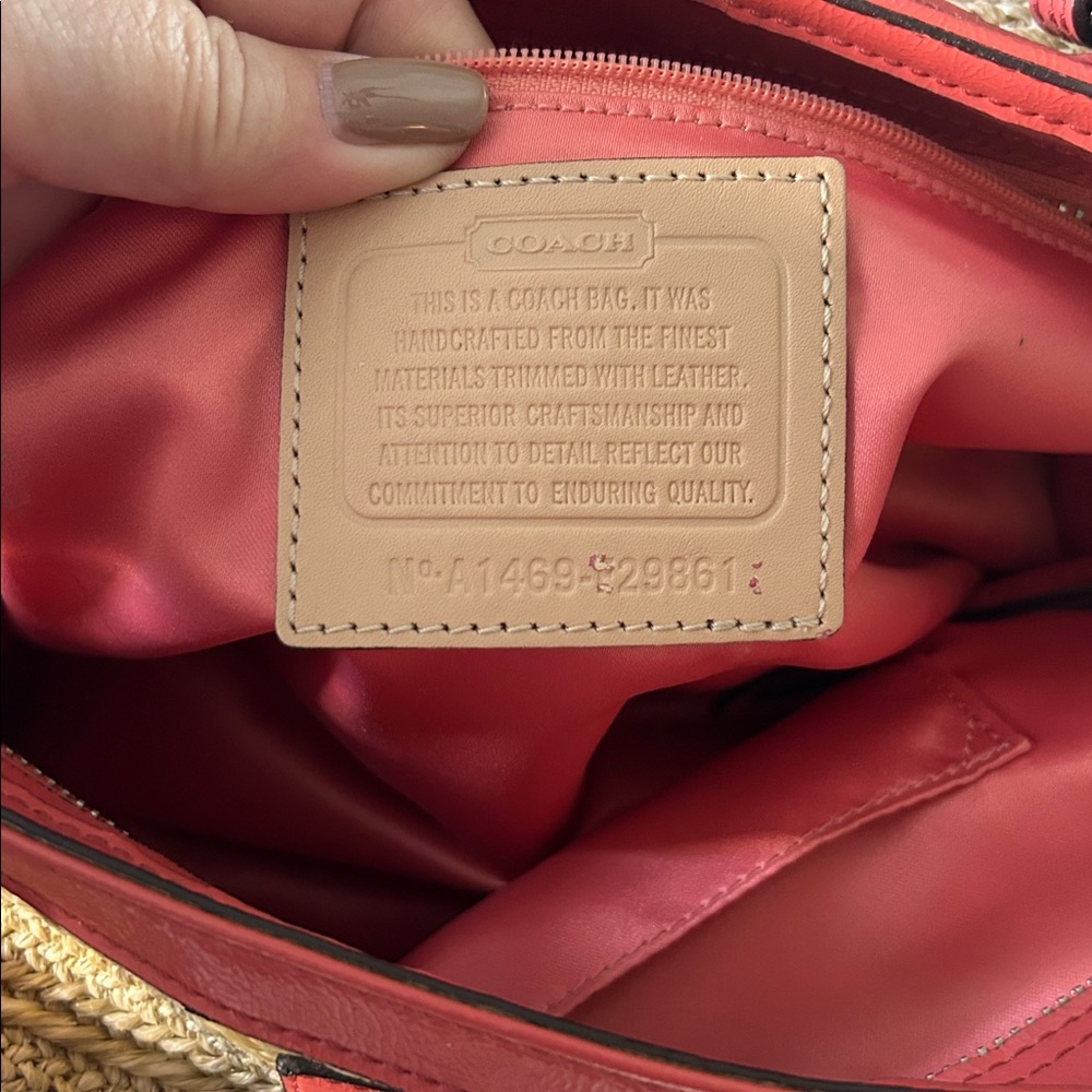 Coach Straw Purse - Picture 8 of 8